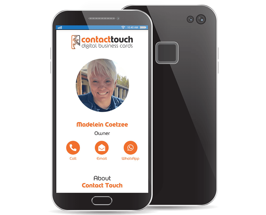 Contact Touch ContactTouch is a new kind of business card that can be
